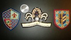 Vintage Set Of 3 Royal  Heraldic  Crest Family  Etc  Patches