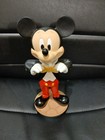 Disney Parks Mickey Mouse Bobble Head In Suit Holding Bow Tie Rare Excellent