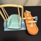 Fisher Price Loving Family Dollhouse Vintage Playground  Swing  Slide   Bike