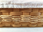 Woven Wicker Rectangular Basketw cloth Lining