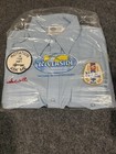 Vtg Natural Light Beer Patches Mens Button Delivery Work Shirt Uniform New