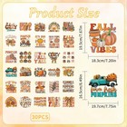Eobecy 30 Sheets Retro Fall Iron On Transfers For T-shirts