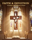 Hand-carved Intertwined Hearts Wooden Cross For Wall Sacred Small Handmade 