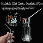 Portable Handheld Mini Water Bong Herb Tobacco Smoking Pipe Home Hookah Shisha