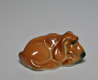 Porcelain Figurine Dog Bloodhound Orange hand Painted