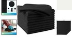 10 Pack Black Microfiber Cleaning Cloths - Lint   Scratch-free 11 5x11 5 Inch