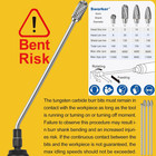 4pcs Long Carbide Burr Set 6mm Shank Die Grinder Bits For Metal Aluminum Steel