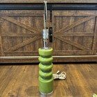 Vintage Mid Century Modern  Avocado Green Stacked Balls Table Lamp Kovacs Style