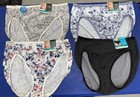 4 Pcs Vanity Fair Illumination 13108 Hi-cut Brief Mixed Prints Sz  6 7 8 9 10