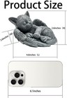 Small Cat Memorial Stone Commemorates Our Lost Fur Baby peaceful Sleeping Angel