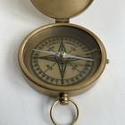 Stanley London Nautical Solid Brass Directional Compass 3  Vintage Works