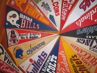 Lot 27 Full Size Vtg 60s 70s 80s Nfl Mlb Nba 49ers Rams Padres Jets Bill Pennant