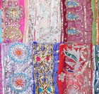 Rare Lot Antique Vintage Sari Trim Lace Edging Ribbon  Craft Doll Ov Ga298 A14