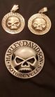 Harley Davidson Vintage Willie G 2 Pendants And Belt Lot