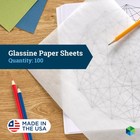 Jbm Packaging Glassine Paper Sheets  8 5  X 11   Pack 8 5 X 11 Inches  Clear