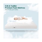 Babelio Breathable Crib Mattress  Dual-sided  Memory Foam  Waterproof  Remova   