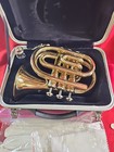Cecilia Pocket Trumpet Brass With Case  In Storage Unit For 8 Years  Valves Work