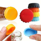 6pcs Silicone Bottle Cap Saver Reusable Beer Soda Bottle Sealer Cover Bar Tools