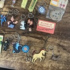 Vintage 60   s 70   s 80   s Etc Keychain Brass Mixed Lot Bundle  50 