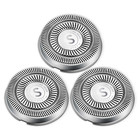 3 Pcs Replacement Shaver Head Blade Cutters Ipx7 Waterproof Electric Razor Wet  