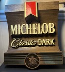 Vintage Michelob Classic Dark Beer Sign 12    Anheuser Busch 1980s Bar Decor- L321