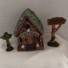 Fairy Garden Resin Miniature Lot 35 Piece Preowned Variety 2 Pieces Slight Error
