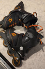 K2 Raider Pro Inline Adjustable Skates Kids Size 4-8  Black orange