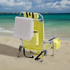  Short Oxford Cloth Silver White Aluminum Tube Bearing 100kg Beach Chair