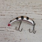 Vtg Lazy Ike Corp  metallic Ike-1   mi-1 Mlbr  Metallic Black Rib Color Lure