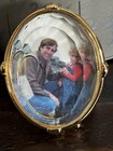 Swarovski Crystal 7505 Nr 75g Oval Gold  Tone Picture Frame Green Mint W  Box