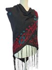 Hand Stitched Embroidered Egyptian   Palestinian Bedouin Wrap Shawl Scarf