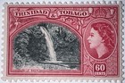 Travelstamps  1953 Trinidad   Tobago Sc 81-60   Qeii   Blue Basin Waterfall Mogh