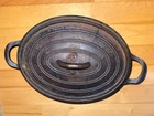 Emile P  chenard Pechenard Cast Iron Antique Vintage Oval Rare French 9 Inch
