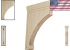 Versatile Rubberwood Corbel 12 h - Perfect For Shelves  Countertops   More