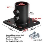 Gbgs 2 1 2  actual Fits 2-3 8  Od  Chain Link Fence Post Floor Flange black M   