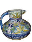 Carvalhinho Porto  Pitcher  Hand Painted Floral Ceramic Signed