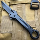 7 5  Multi-tool Wrench Tactical Assisted Open Spring Folding Pocket Knife Black