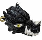 Dragon Head Statue With Glass Eyes  Statue 7x5 Paper Weight Decor Medieval