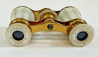 Antique Lemaire Paris Mother Of Pearl Opera Glasses French Brass Binoculars