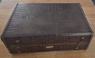 Vintage Samsonite Faux Alligator Leather Travel Suitcase Luggage 4132
