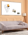60 x 48  Large Magnetic Dry Erase Whiteboard  Wall Hanging Board With 4 Pens    