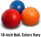 Large 10in Virtually Indestructible Dog Ball Made In Usa Assorted Colors