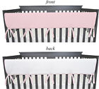 American Baby Compnay 2 Pack Reversible Slide Crib Rail Covers  Pink 27 5  X 18 