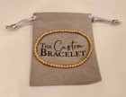 14k Rose Gold Filled Stardust 3mm Beaded Elastic Stretch Unisex Bracelet