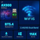 Wifi 6 Usb Adapter Ax900 Dual Band 2 4g 5ghz Bt 5 4 Dongle For Pc Win10 11