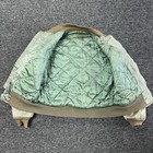 Vintage 70s Faded Ma-1 Flight Green Bomber Jacket Quilt Lined Mens - Size M