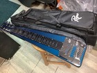 Rockson 6 String Electric Lap Steel Guitar Hawaiian Metallic Blue W  Gig Bag