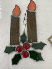 Vintage Stained Glass Lot Of 2