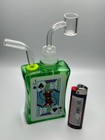 Juice Box Heavy Glass Tobacco Water Pipe W free Casino Lighter