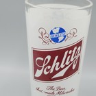 Vintage Schlitz Beer Bar Glass The Beer That Made Milwaukee Famous 5    Tall
